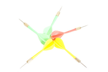 darts isolated on white background