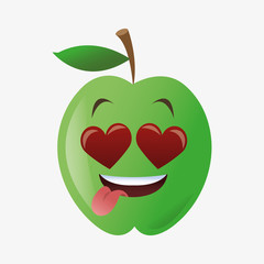 Apple shape cartoon 