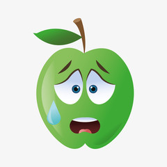 Apple shape cartoon 