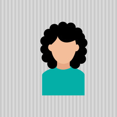 Woman icon design 