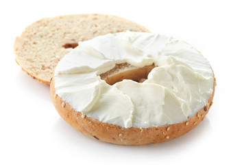Bagel with cream cheese