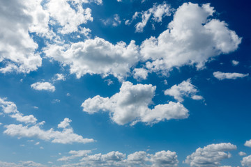 Naklejka na ściany i meble cloud with blue sky closeup