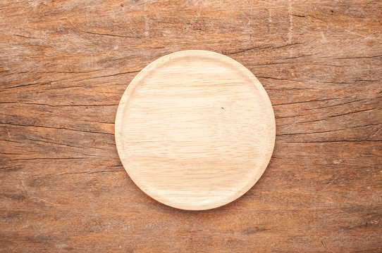 wood dish on wood texture