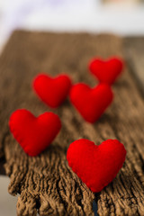Fototapeta premium red heart as symbol of love, valentines .