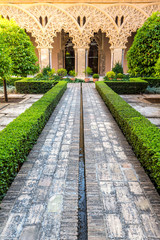 moorish garden Zaragoza Spain