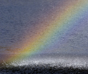 Rainbow in the spray