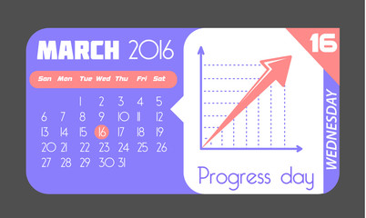 16  March progress day