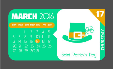 17  March St Patricks Day