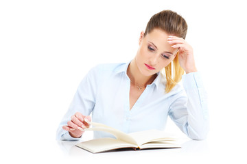 Businesswoman with documents