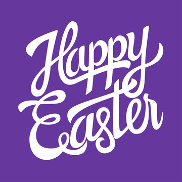 Happy Easter hand lettering
