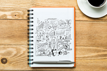 Coffee cup for fresh idea