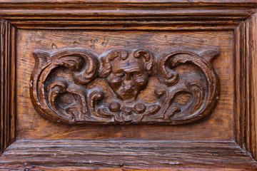 door wooden decoration