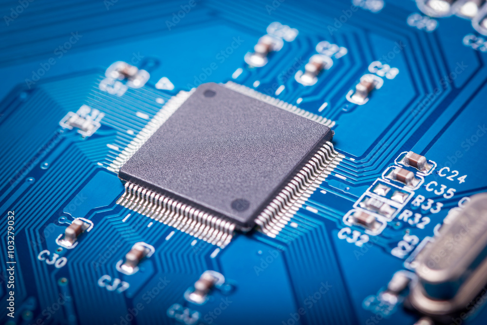 Poster electronic collection - computer circuit board