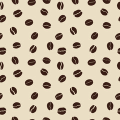 Fototapeta na wymiar coffee beans pattern