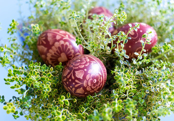 Traditional Polish Easter eggs - drapanki - 103280266