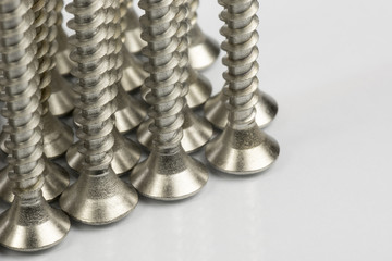 Steel screws.