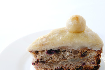 Simnel cake. Marzipan cake
