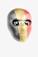 Terror Belgien Maske