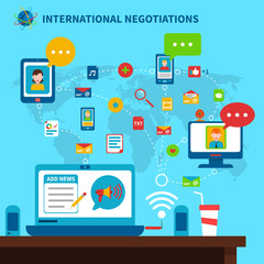 International Negotiations Illustration 