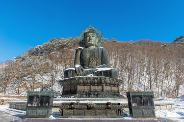 Big Buddha Monument of Sinheungsa Temple in Seoraksan National P