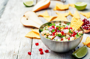 pomegranate pear salsa