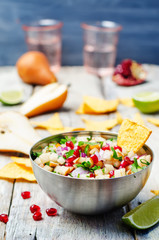 pomegranate pear salsa