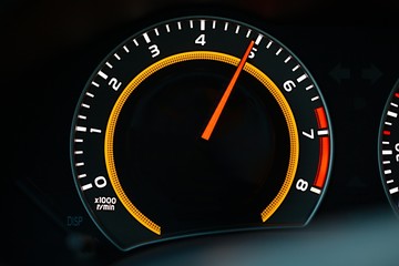 Tachometer car dashboard