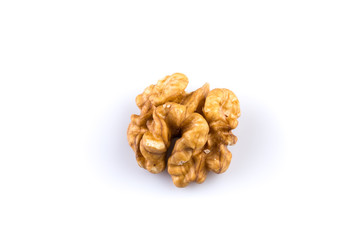 Dried walnut close up