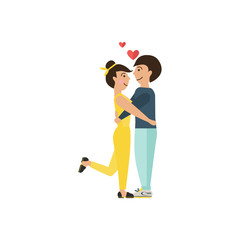 Date of loving couple