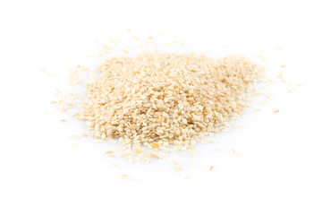 Sesame seeds in flax sack