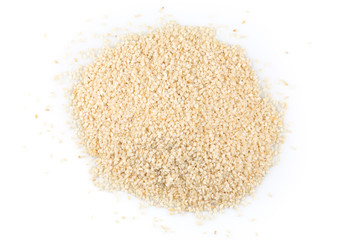 Sesame seeds in flax sack