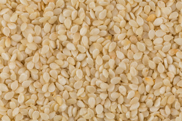 Sesame seeds in flax sack