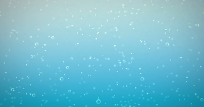 fresh fizzy water in the glass with bubbles background movement, close up view seamless loop