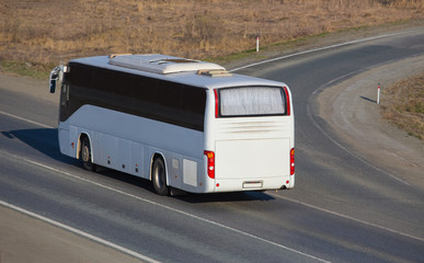 bus goes on the highway
