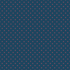 Seamless dark blue and burgundy square polka dots pattern vector
