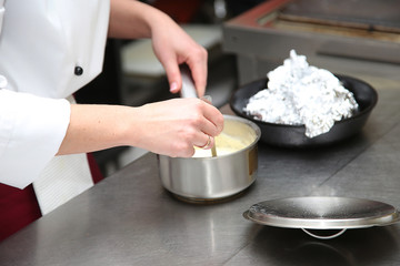 chef cooking in kitchen