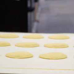 Production line at bakery