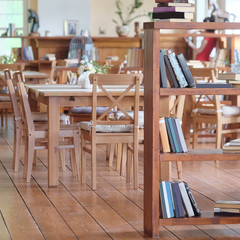 Interior of a modern cafe