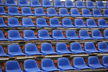chairs on the stadium