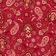 Vintage floral seamless pattern