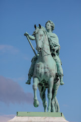 Obraz premium Statue of Frederick V in Copenhagen, Denmark