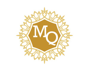 MQ initial royal letter logo