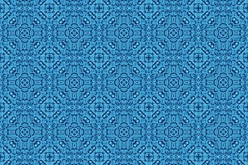 Голубой орнамент с узорами. 23
