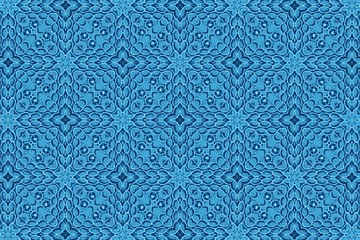 Голубой орнамент с узорами. 19
