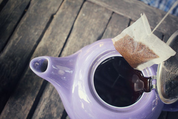 Tea bag with cup