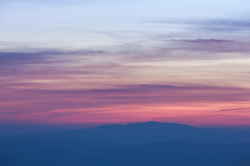 Beautiful morning before sunrise