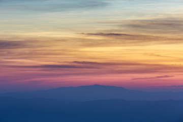 Beautiful morning before sunrise