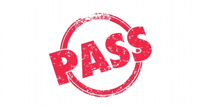 Pass Stamp Approved Official Acceptance Review Grade 4K