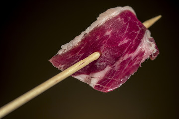 Iberian ham slice
