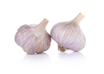 Garlic isolated on white background